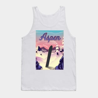 Aspen Colorado Snowboarding poster Tank Top